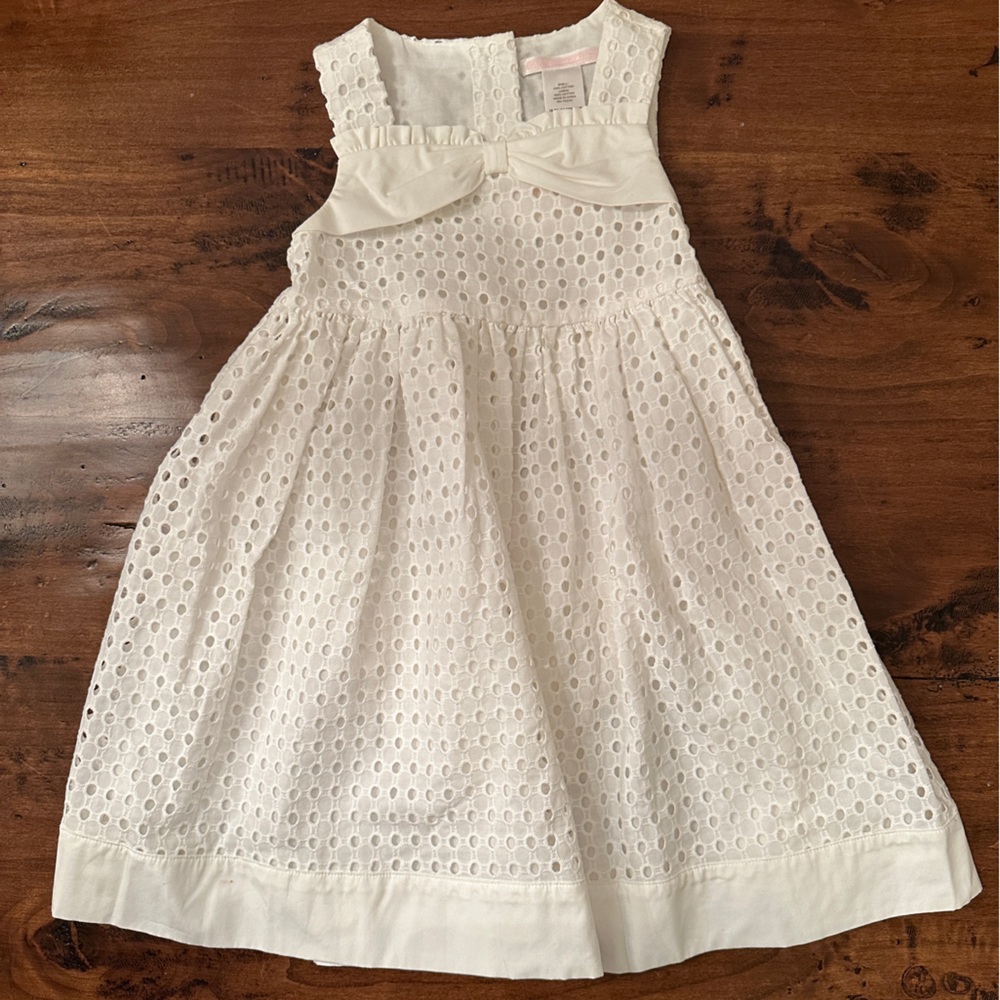 White eyelet dress